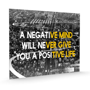 Alubild - No negative mind Motivaton