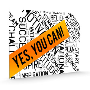 Alubild - Yes you can! Motivaton