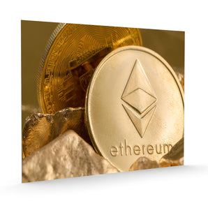 Alubild - Ethereum ETH Kryptowährung