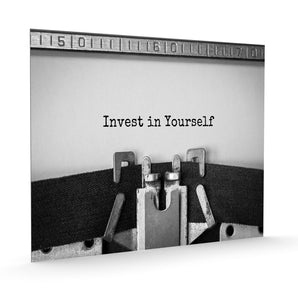 Alubild - Invest in yourself Motivaton