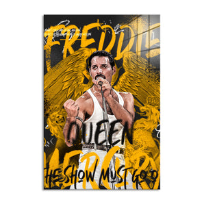 Glasbild - Pop Art - Freddie