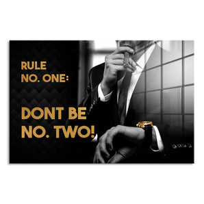 Glasbild - Rule No. One