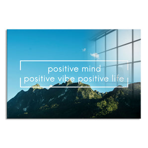 Glasbild - Positive Mind Motivaton