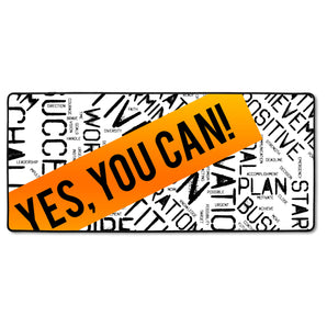 XXL Gaming-Mousepad - Yes you can! Motivaton