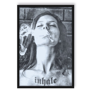 Poster im Rahmen - Inhale