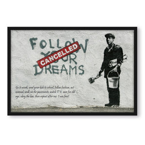 Poster im Rahmen - Follow your Dreams