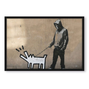 Poster im Rahmen - Dog Walking