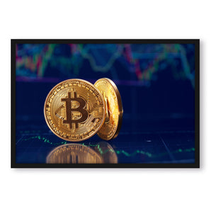 Poster im Rahmen - Bitcoin BTC