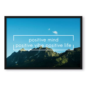 Poster im Rahmen - Positive Mind Motivaton